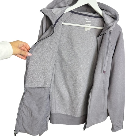 All In Motion Lavender Purple Hoodie Zipper Zip Up Sweatshirt Large - Picture 9 of 12